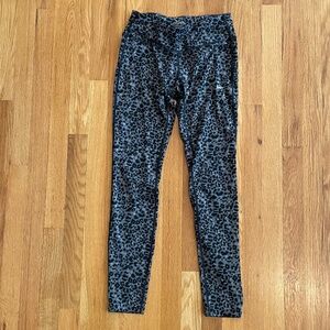 Dri-Fit Nike Black and Grey Cheetah Leggings